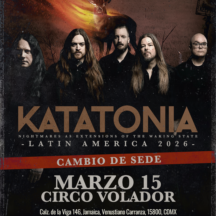 Flyer de Katatonia