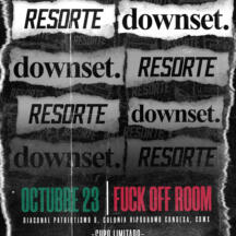 Flyer de Downset y Resorte